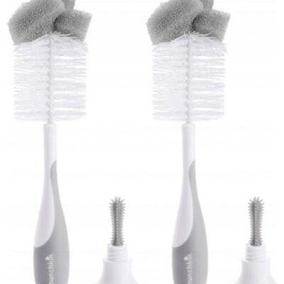 The Munchkin bottle and teat brush is a 2-in-1 brush - the teat brush is integrated into the bottle
