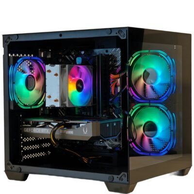 Gaming PC Intel i5-14400F, RTX 5060 8GB, 1TB NVMe, 16GB DDR4 - Black