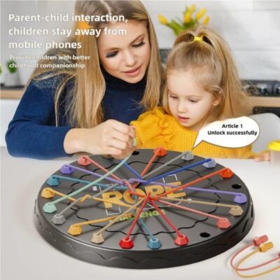 Brain Teaser Rope Challenge Puzzle Game– Interactive Logic Board Game, Enhances Strategic Thinking