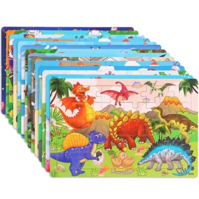 Twisoo 30-Piece Animal Wooden Jigsaw Puzzle – Early Educational Toy for Babies & Kids – Fun