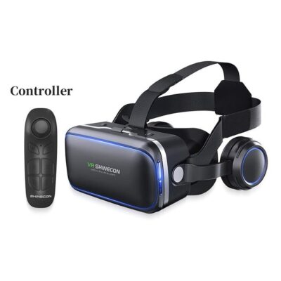 3D VR Box Glasses for Movies & Games with Remote Control