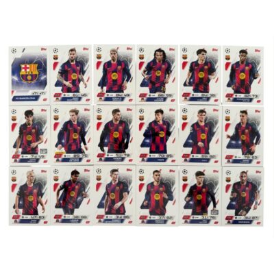 Complete your collection with this exclusive Barcelona full squad bundle from Match Attax 2025/2026