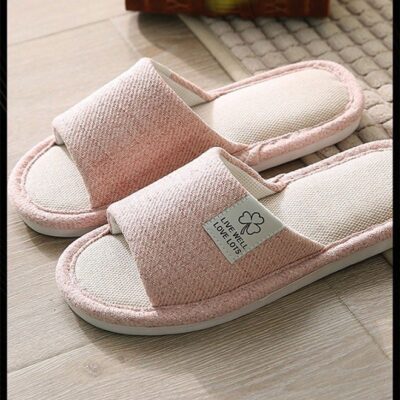 New Style Women Home Linen Slipper Indoor Non-slip wear-resistant Bedroom Slipper Sweat-absorbing