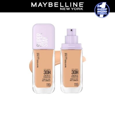 MAYBELLINE SUPER STAY LUMI-MATTE FOUNDATION 30H LONGWEAR, LIGHTWEIGHT, WATERPROOF, SWEATPROOF,