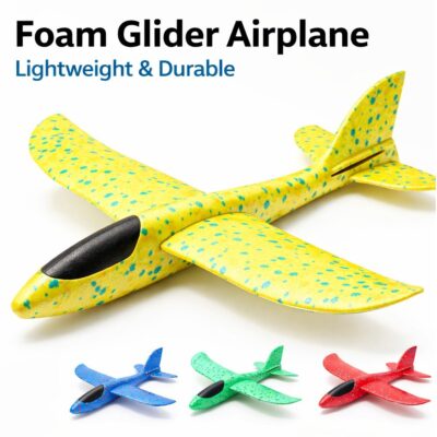 Foam Glider Airplane Toy for Kids, Lightweight EPP Foam Hand Throw Plane, Outdoor Flying Toy