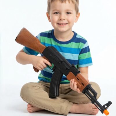 Electricomotion Toy Gun, Toy Gun Soft Bullets Education Toy, Classic Style Toy Blaster with Soft