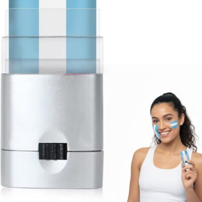 Argentina Face Paint Sticks White & Light Blue Flag Makeup for Sports Fans, Kids & Parties
