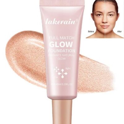 Full Match Glow Foundation, Enhance Foundation Natural Glow, Professional Coverage for a Flawless