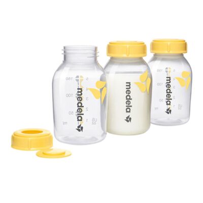 Pack Of 3 Safe And Bpa Free Breast Milk Bottles With Accurate Measurement Markings And Compatible