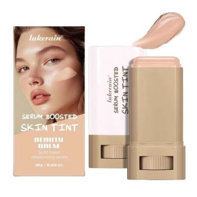 Beauty Balm Serum Boosted Skin Tint, Solid Tinted Moisturizing Serum Foundation Stick, Buildable