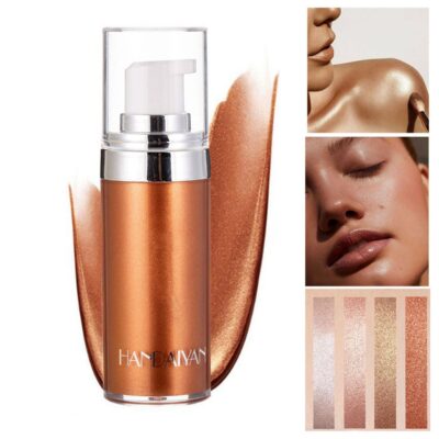 Body Shimmer Liquid Highlighter Oil Brighten Glow Glitter Waterproof Moisturising Smooth Makeup