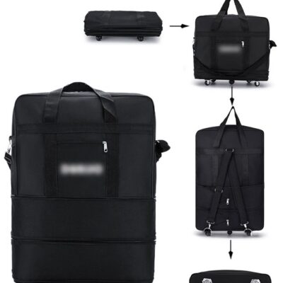 Expandable Foldable Luggage Bag Suitcase Collapsible Rolling Travel Luggage Bag Duffel Bag for Men