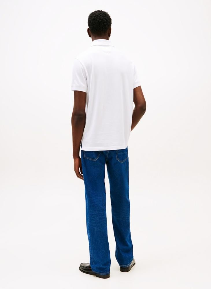 This stretch cotton pique polo shirt embraces sports-inspired style, with its smart embroidered - Image 2