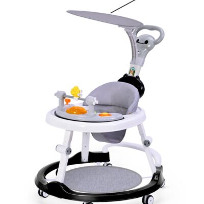 Baby Walker， 4-in-1Multifunctional baby walker with Silent Wheels Height Adjustable Multifunctional