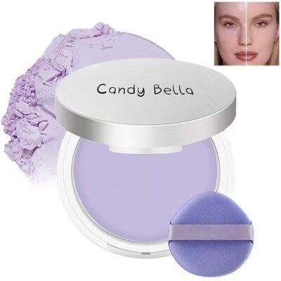 Matte Foundation Powder, Jelly Setting Powder with Mini Puff, Powder-free Oil Control Face Pressed