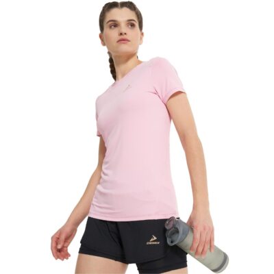 Women's Running T-shirt Peony, Demix, MOVI Cool+ Moisture-Wicking, Mesh Insert for Ventilation,