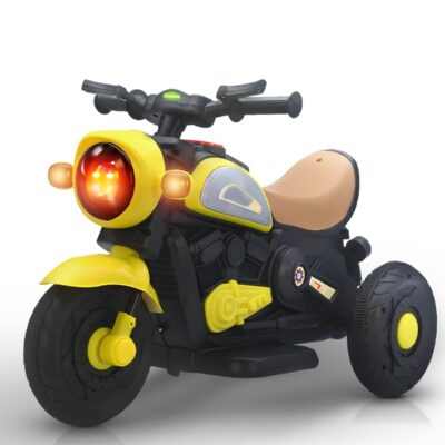 Electric Bike for Kids, Children's Bike with Led Light, Music & Foot Accelerator