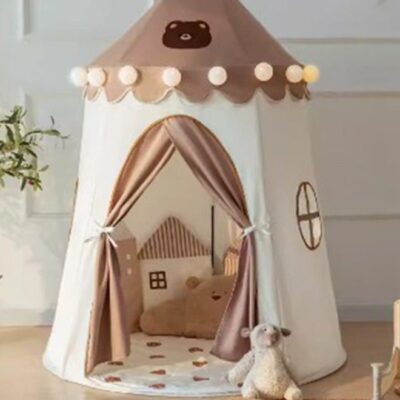 Children's Play Tent Playhouse with Two Windows for Kids Indoor Bed Tent, Toddler Toys for Boys and