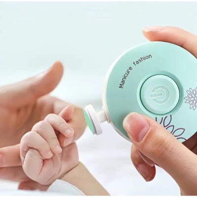 Multi-functional Electric Nail Trimmer File Set with 6 Grinding Heads for Baby and Family Use