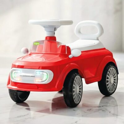 Mini Ride on Car for Kids with Music, Light & Parental Handle