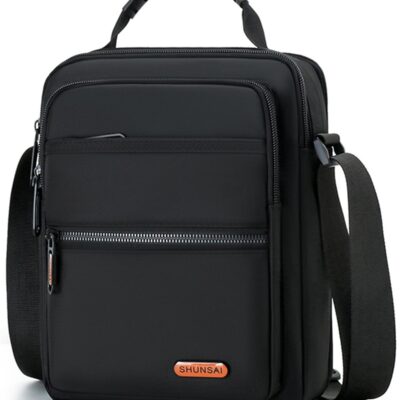 Qiccijoo Crossbody Bag Messenger Bag for Men or Women Casual Shoulder Bag Multiple Pockets Sling