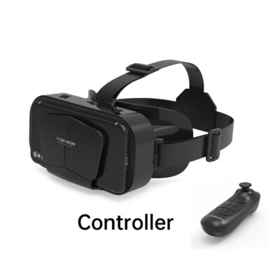 VR Virtual Reality Glasses 3D Headset with Controller for Movies & Games