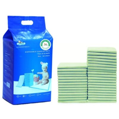 Pack Of 30 Disposable Changing Soft Ultra Absorbent Waterproof Diaper Mess-Free Changing Mat Liners