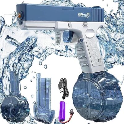 Electric Water Gun Auto Suction Water Guns for Adults&Kids Squirt Guns 39 Ft Range Battery Powered