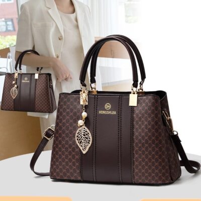 Women's Vintage Tote Bag Handbags with Large Capacity Faux Leather Shoulder Bag Ladies Fashion