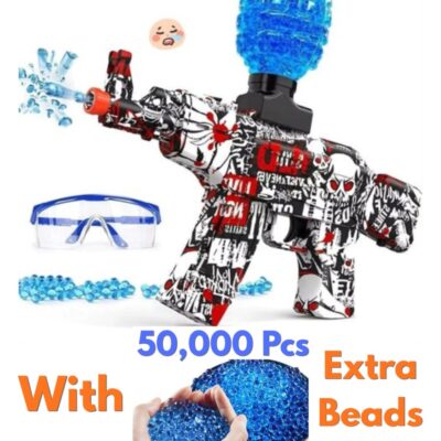 Gel Ball Blaster Gun + 50,000 Pcs Extra Gel Beads