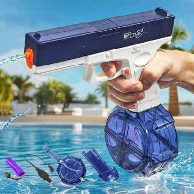 Electric Water Gun - High-Powered 9.75meter Range Water Blaster with 500ml Large Capacity,