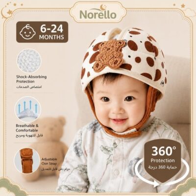 Baby Head Protector Helmet for Crawling Walking, Adjustable Breathable Soft Cushion Cap, Infant