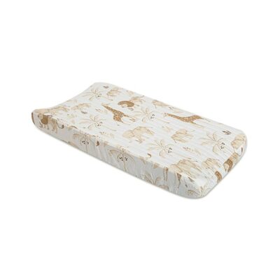 The changing pad cover from the Kendi collection is the perfect whimsical accent for any zoo or