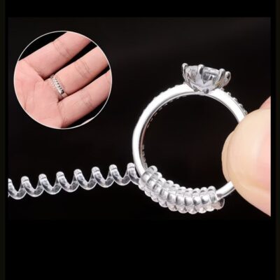 4-Piece Clear Ring Size Adjuster Set