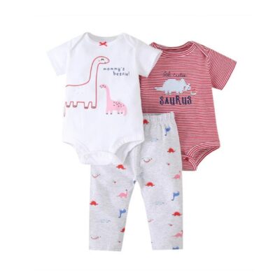 Baby Rompers 3-Piece Set