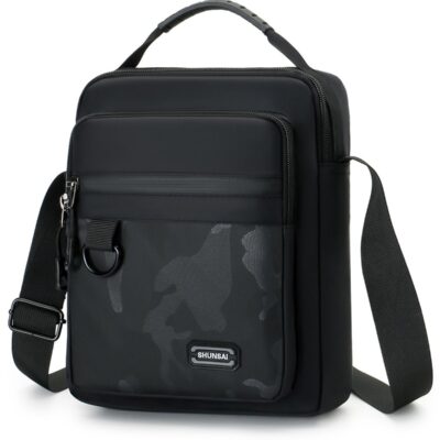 Qiccijoo Crossbody Bag Messenger Bag for Men or Women Purse Shoulder Bag Sling Bag Travel Bag for