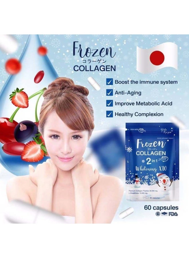 Original Frozen Collagen 2-in-1 Whitening X10 Glutathione - 2 Packs - Image 4