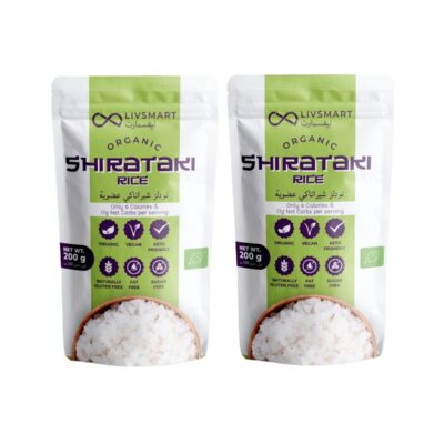 Livsmart Organic Shirataki (Konjac) Rice - Keto Rice 200g (Pack of 2)