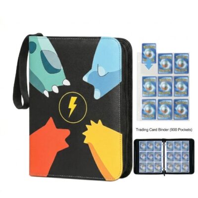 XSEVEN Card Binder for Pokemon Cards，900 Pockets Trading Card Games Collection Binder ，Card Collector Album Holder for kids
