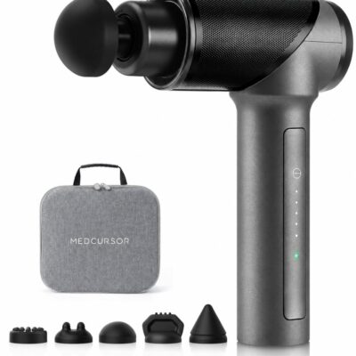 Medcursor Massage Gun Deep Tissue Percussion Muscle Mini Massager for Pain Relief, Handheld Electric Body Massager Sports Portable Super Quiet Brushless Motor
