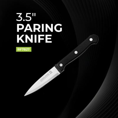 Stainless Steel Paring Knife Black/Silver 3.5inch