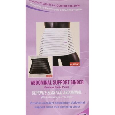 Non restricting belly/back light support abdominal binder for toning, slimming, post-pregnancy, Post C-section stomach after birth support Brace AB-208