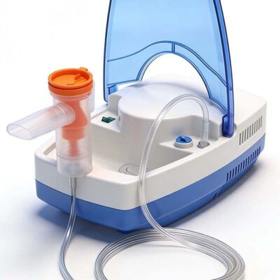 Compressor Nebulizer Machine for Home Use – Portable Medical Nebulizer Kit for Adults & Children – Quiet Efficient Inhaler for Asthma, Colds & Respiratory Treatment
