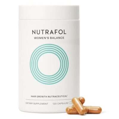 Nutrafol Women’s Balance Hair Growth Supplement, 45+ — Clinically Studied Formula for Fuller, Stronger Hair & Scalp Support — Dermatologist Recommended