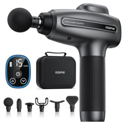 RENPHO Massage Gun Deep Tissue Electric Handheld Massager Gun - Black