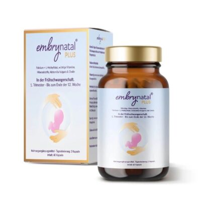 Embrynatal Plus – Prenatal & Early Pregnancy Support Supplement, 60 Capsules