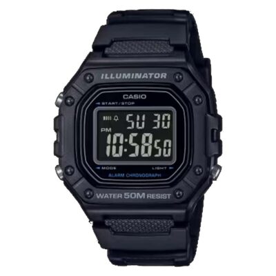 Casio W-218H-1BVDF Men Digital Watch Black