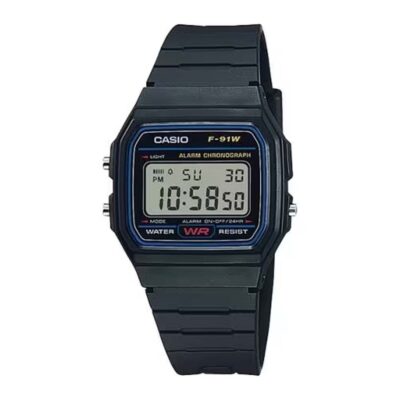 Casio F-91W-3HDG Unisex Digital Watch Black