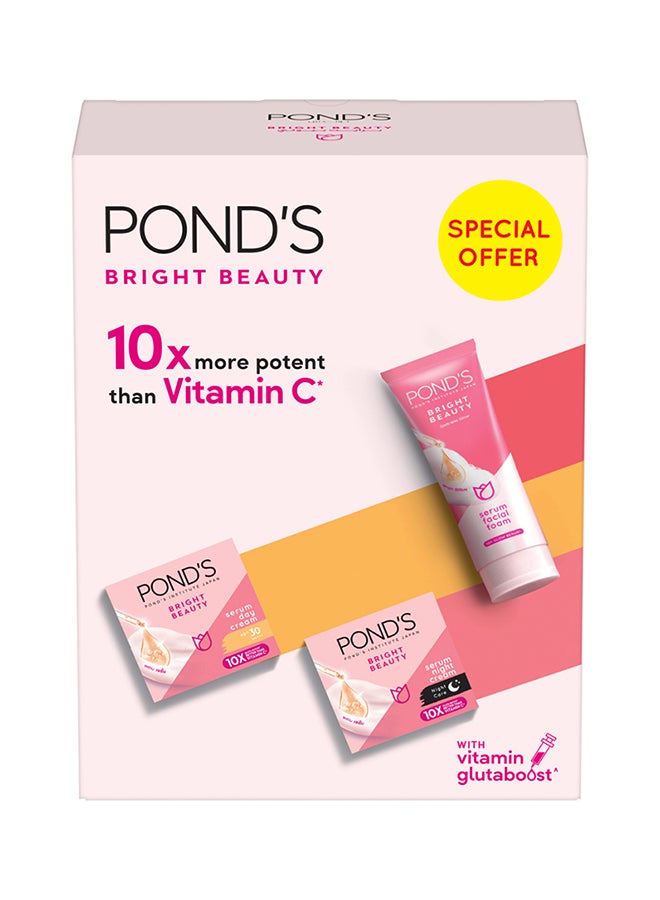 Bright Beauty Day And Night Cream With Facial Cleanser Regime