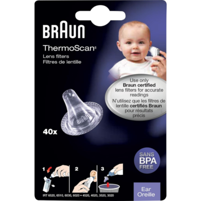 Braun LF 40 Thermoscan Lens Filter Set | Thermoscan Lens Filters for Ear Thermometer LF 40